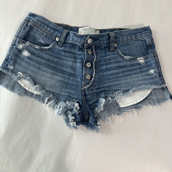 Abercrombie & Fitch Pants - Abercrombie & Fitch High Rise Festival Short Cut Off Jean Shorts Women's Size 8